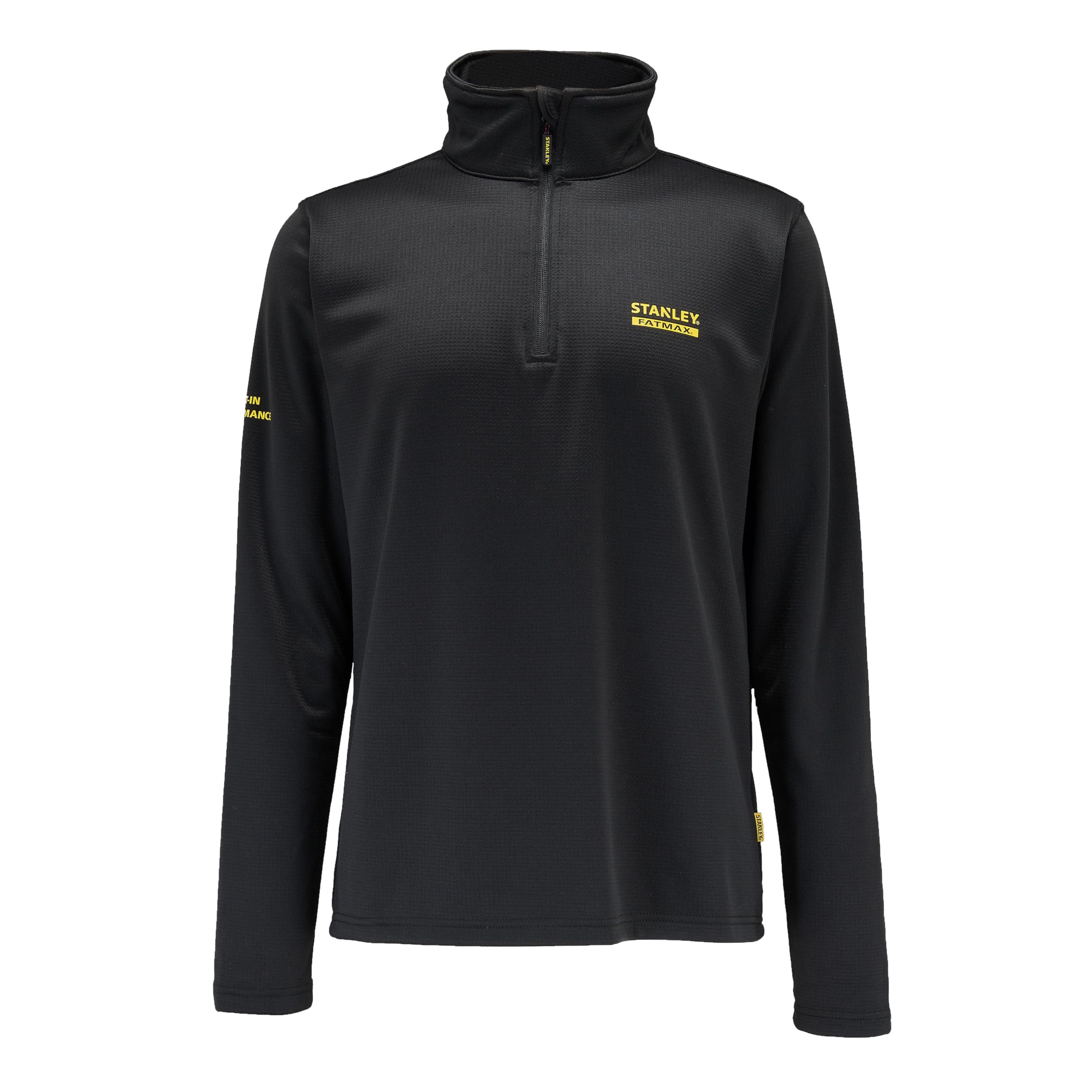 STANLEY FATMAX Napier 3/4 Zip Fleece Stretch Jacket (UK, Alpha, XL, Regular, Regular, Black)