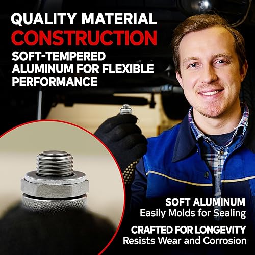 Miniatura 7 de VOTEX - Fabricado en Estados Unidos - M16 - Anillo de sellado de junta de arrastre de aceite de 0.639 pulgadas para BMW, Mini, Subaru y más -