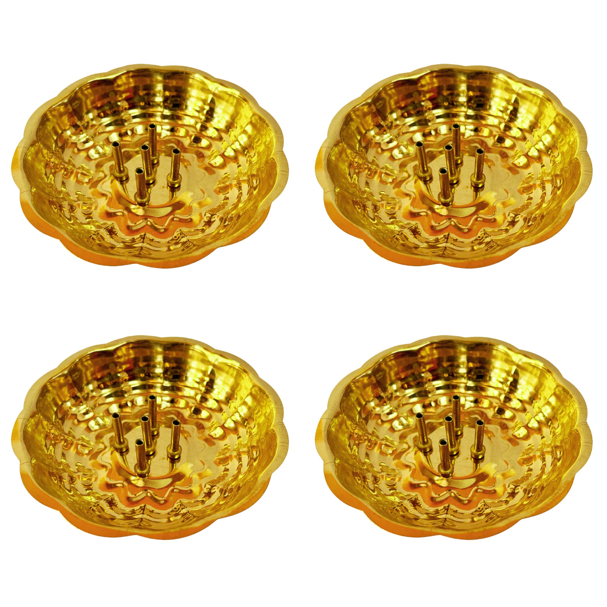SRI YAGNAA - Brass Shanku Plates 5 pcs - Wedding Return Gifts - Housewarming Return Gifts (BSP-5) — Amazon image 21