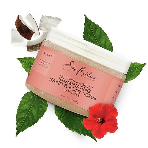 Miniatura 9 de SheaMoisture Exfoliante corporal para piel opaca que ilumina coco e hibisco sin crueldad animal 12 onzas