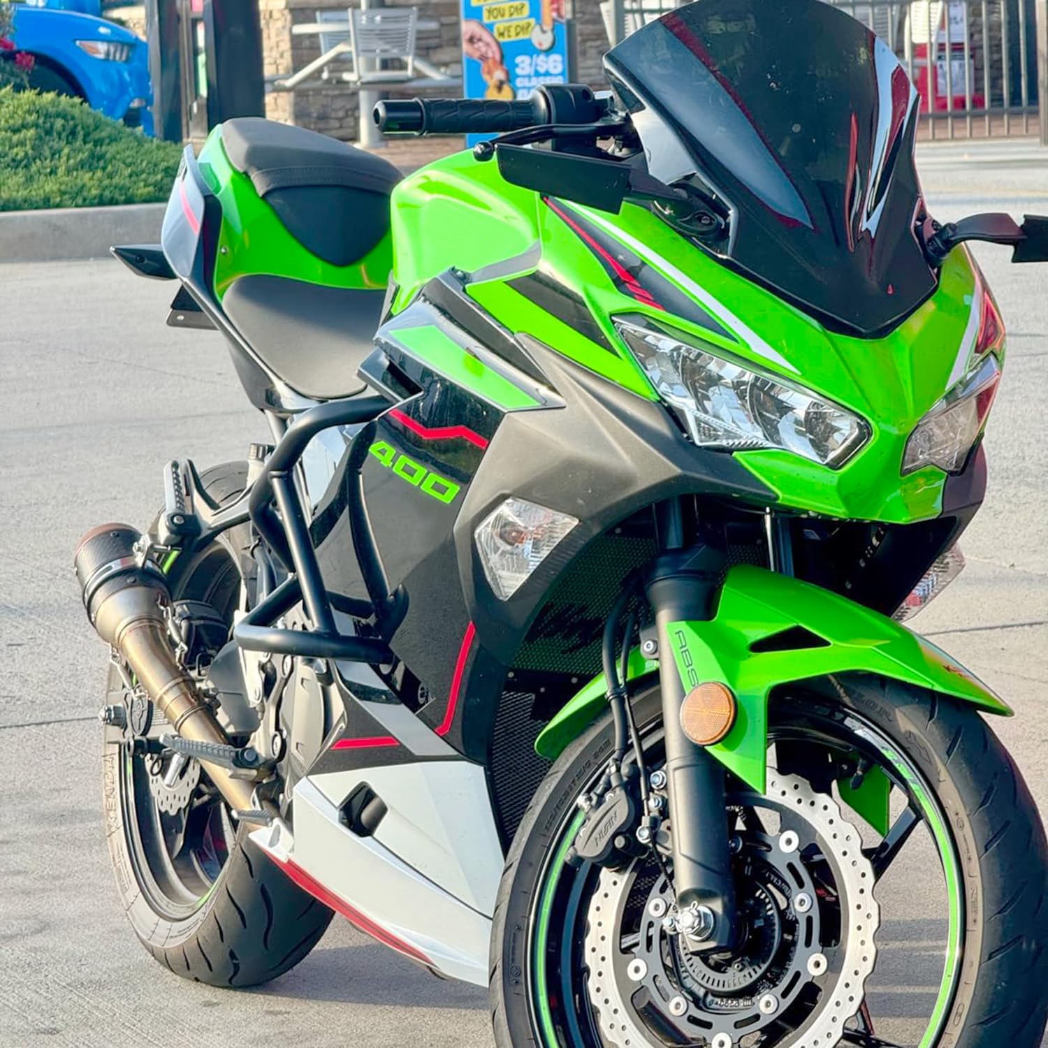 Motorcycle Engine Guard Stunt Cage Highway Crash Bar Fit Ninja