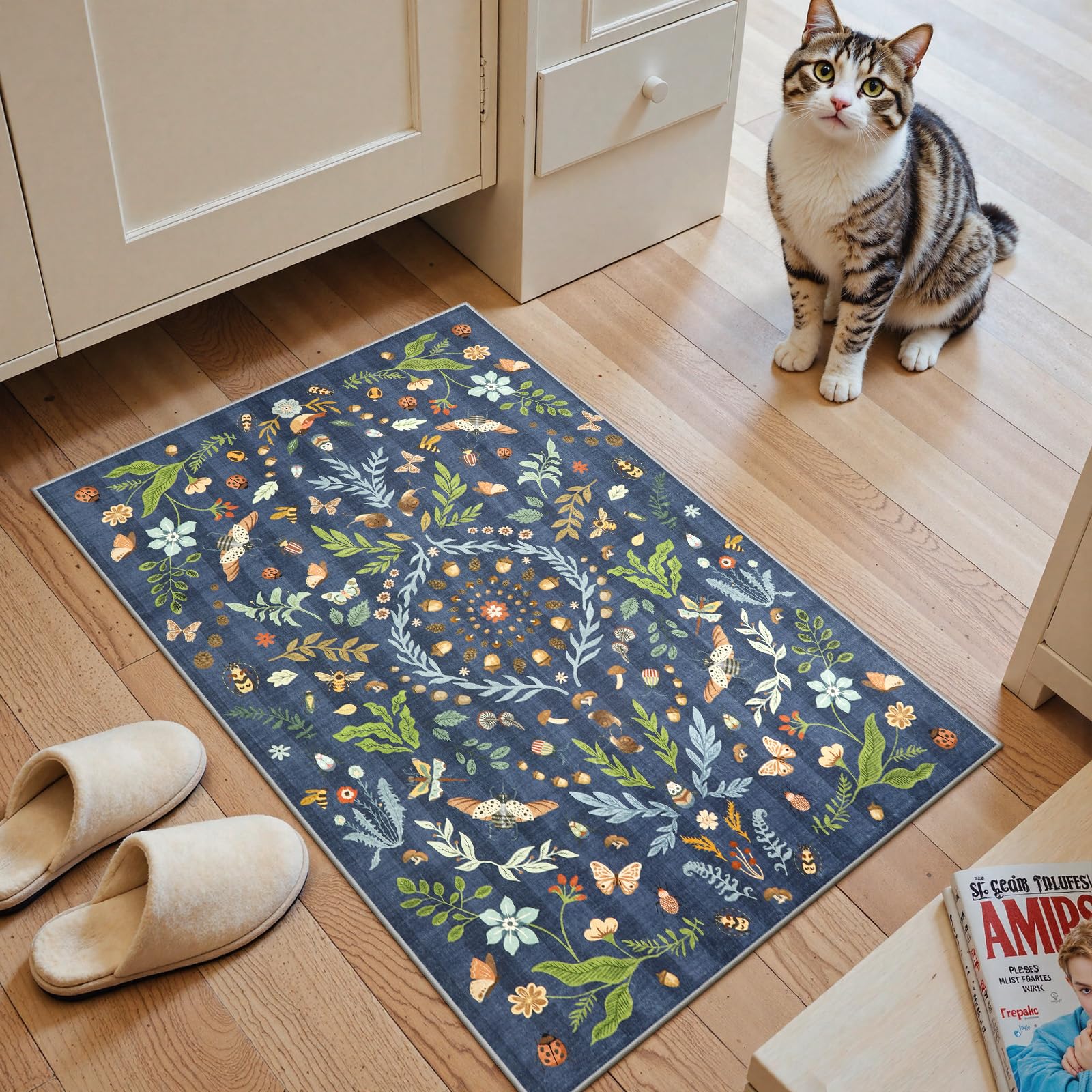 Lahome Chloe Insect Botanical 2x3 Rug