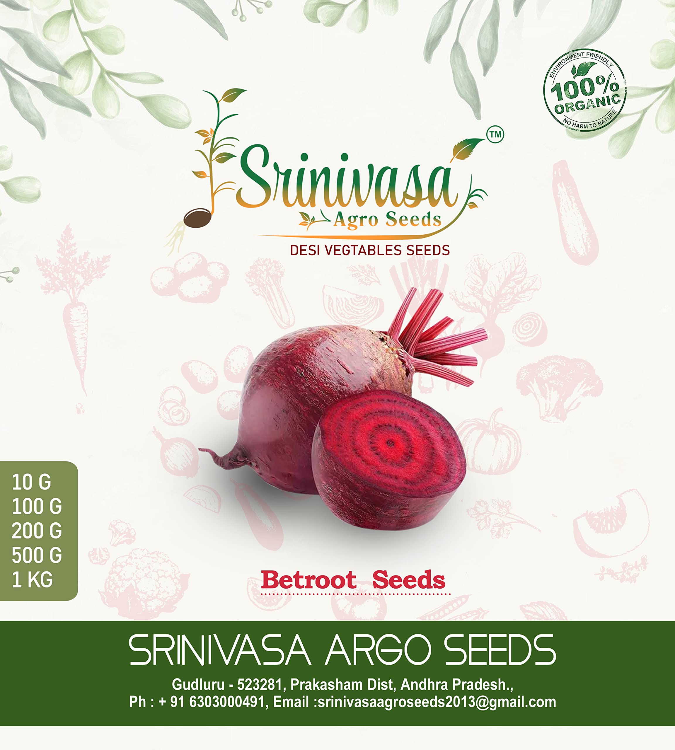 Srinivasa Agro Seeds Beetroot/Chukkandar/Bitroot Plant Seeds, 100g (B09RWY8DJR) Amazon Price History, Amazon Price Tracker