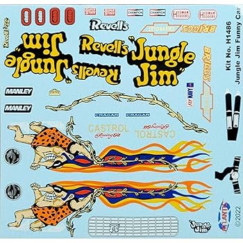 Amazon.com: Atlantis AMCH1486 1/16 Jungle Jim Vega Funny Car