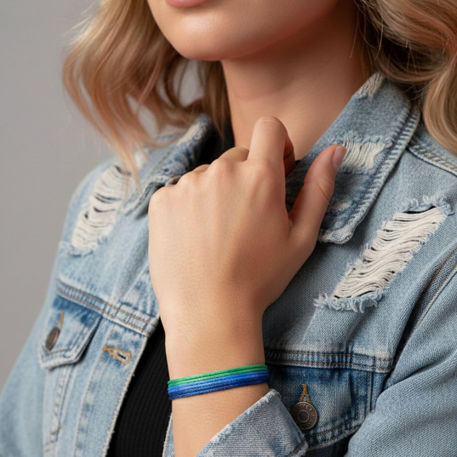 Luck Strings Adjustable Wax Nylon Cord Bracelet for Men Women Adult - Vegan Leather String | Unisex Waterproof Nautical & Surfer Style Friendship Gift, Minimalist - Image 6