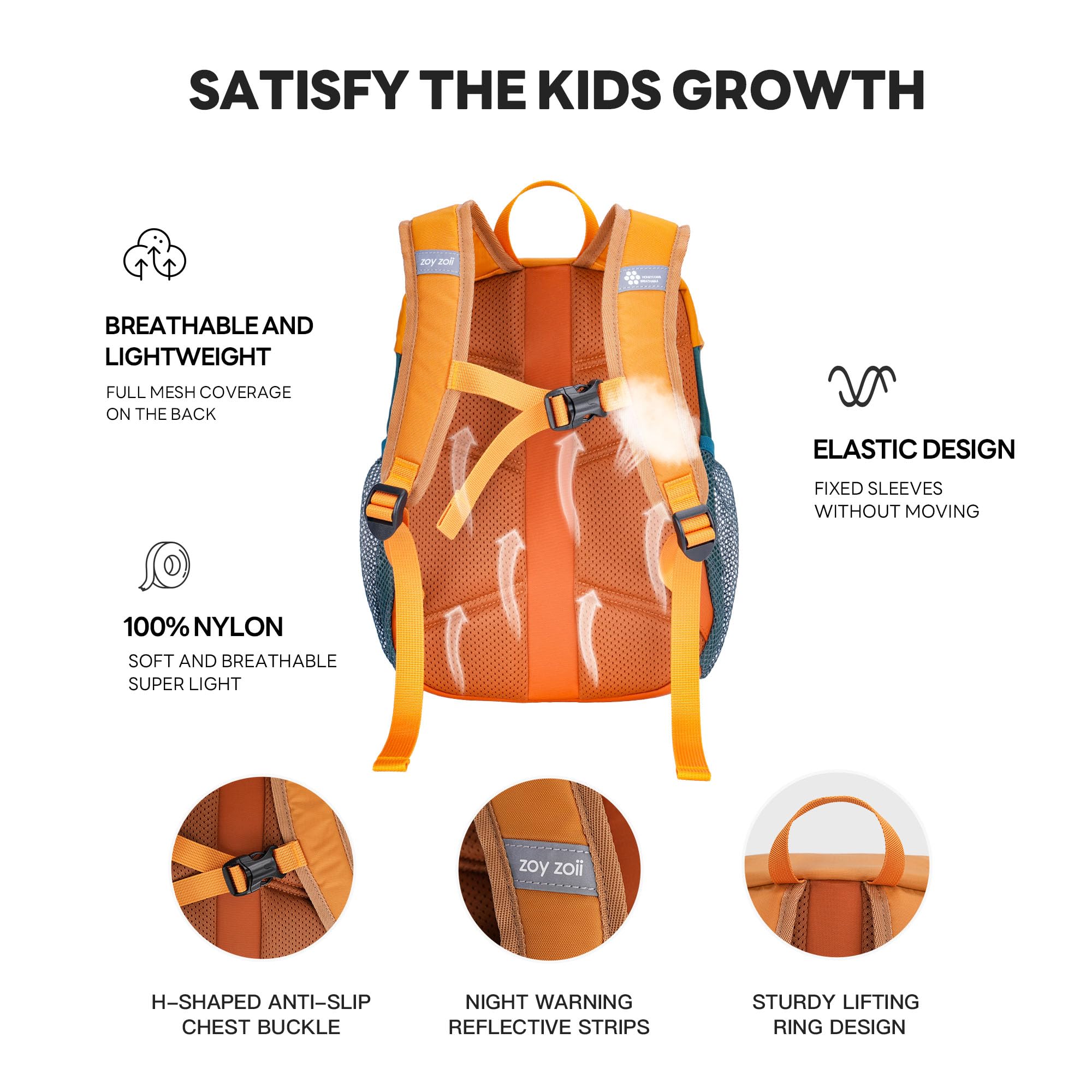 Zoyzoii Zaino Bambina Asilo, Borsa da Trekking All'aperto per Bambini, Borsa con Coulisse Impermeabile