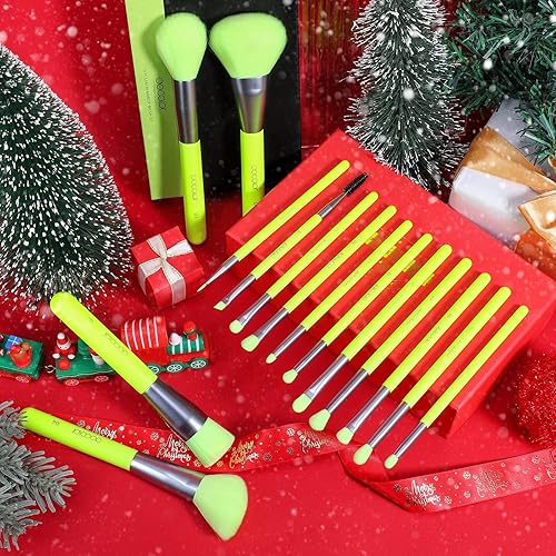 Miniatura 2 de Docolor Juego de 15 brochas de maquillaje profesionales, regalo premium, sintético Kabuki, base de maquillaje para difuminar, polvo facial,