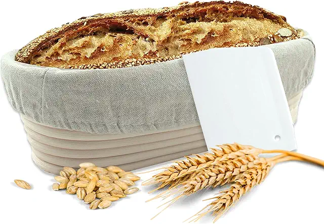 Cesto de Fermentação Oval riijk com Rascador - Ø 28 cm, Ratán Natural