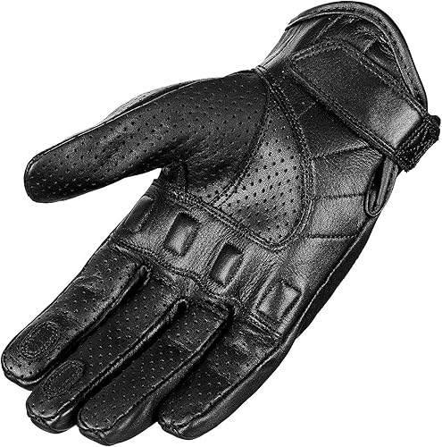 Miniatura 6 de HWK  Guantes de cuero para motocicleta para hombre, motocross, motocicleta, táctica, motociclista, para conducir, carreras