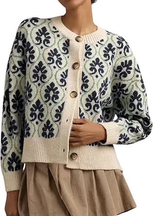 MINSURE Women's Floral Cardigan Sweater