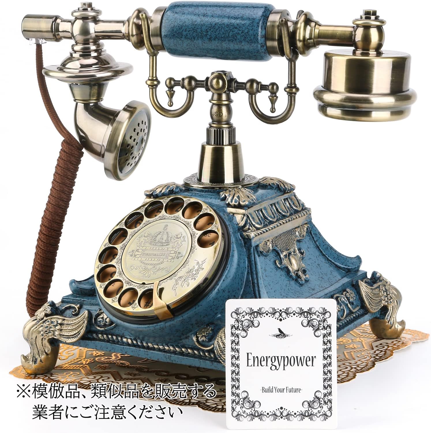 純正品 TELART VIREGGIO アンティーク電話機 西洋クラシック