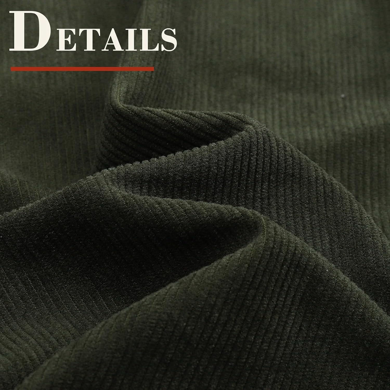 ALSOGO Womens Casual Corduroy Overalls Baggy Pants Wide Leg Jumpsuits Adjustable Straps Rompers with Pockets - Image 6