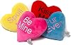 Midlee Candy Heart Valentines Dog Toy- Set of 4 Small
