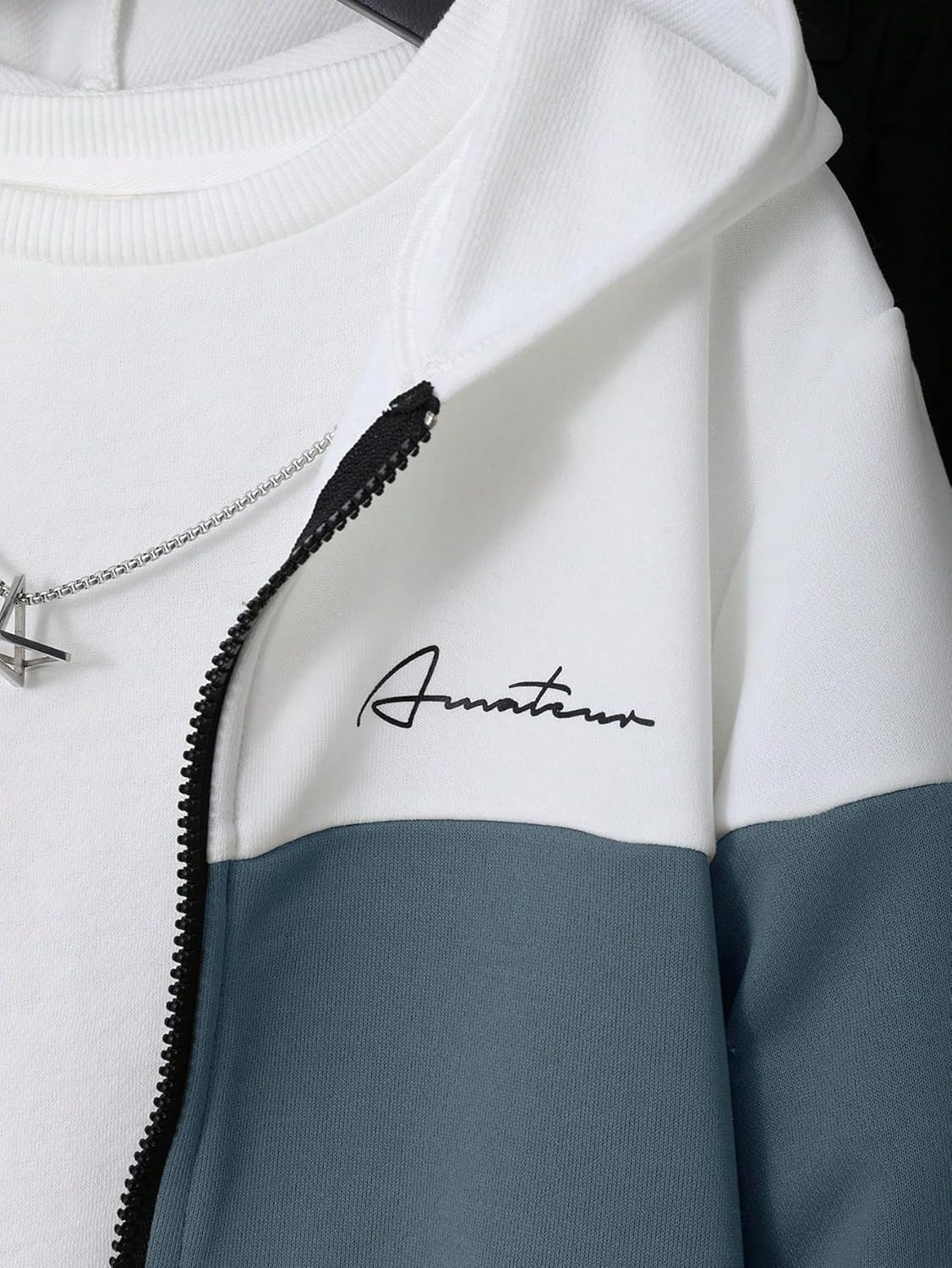 2 Pcs Boys Tracksuit Zip Up Pullover Athletic Hoodie Windbreaker Jacket and Jogger Pants Sportswear Set for 7-14Y - Image 2