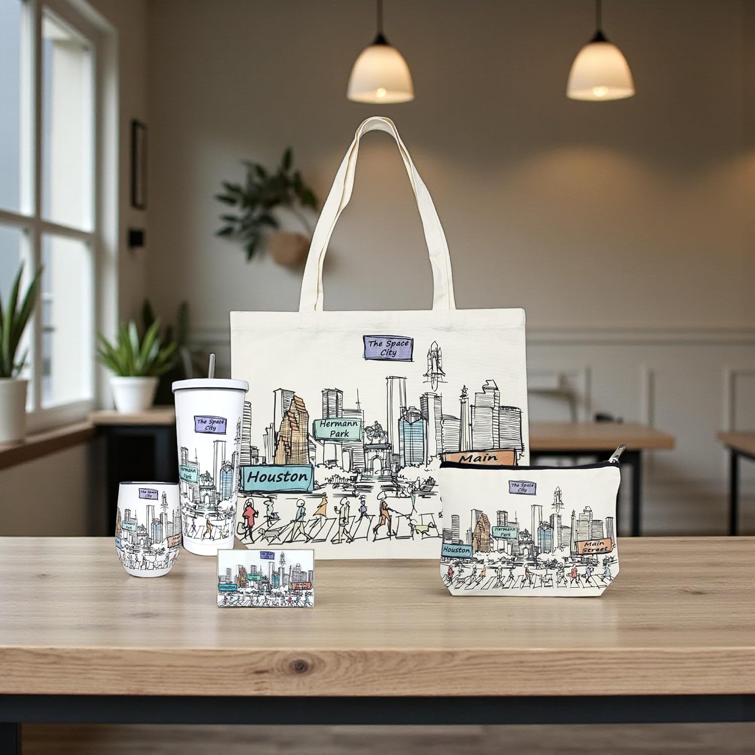 Cities Around the World Artwork Tote Bag Series- Designed in the USA, 17"x14", Double Sided Print, Souvenir & Gift - Image 3