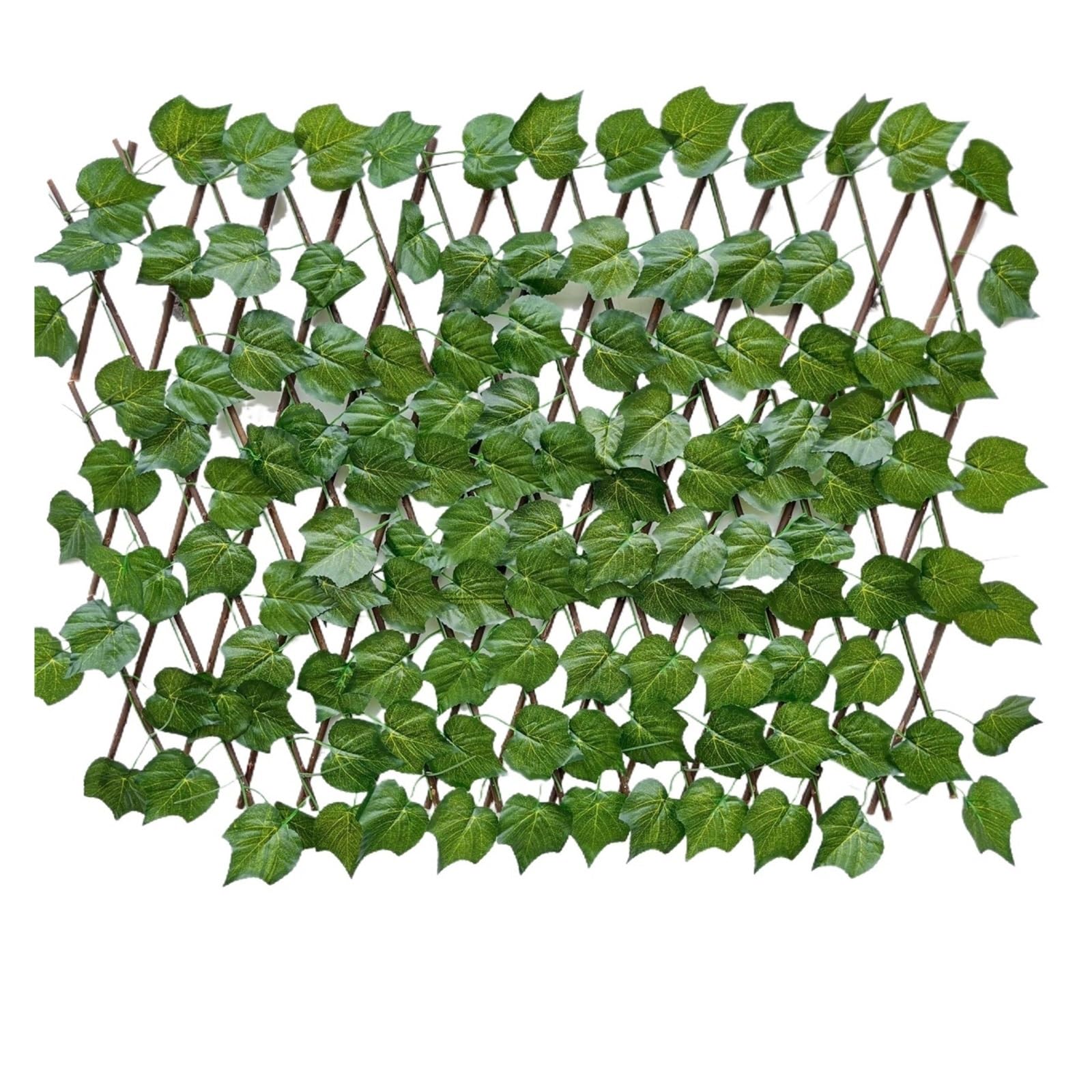 Luoaxinn 70Cm Grape Leaves Expandable Trellis Simulation Fence Outdoor Courtyard
