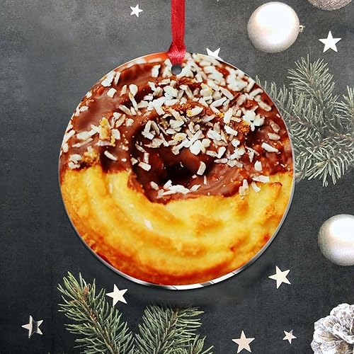 Vista 55 de Grill Master Meat Kebab Adorno de Navidad Fruta Hamburgo Patatas Fritas Cuadro Mariposa Árbol de Navidad Adorno Recuerdo Deliciosa Comida Sabrosa