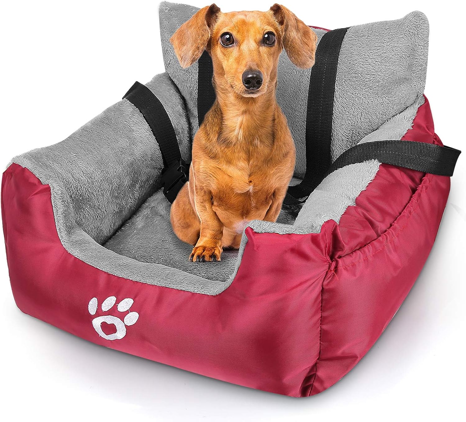 GoFirst Dog Car Seat for Small Dogs or Cats, Pet Booster Seat Travel