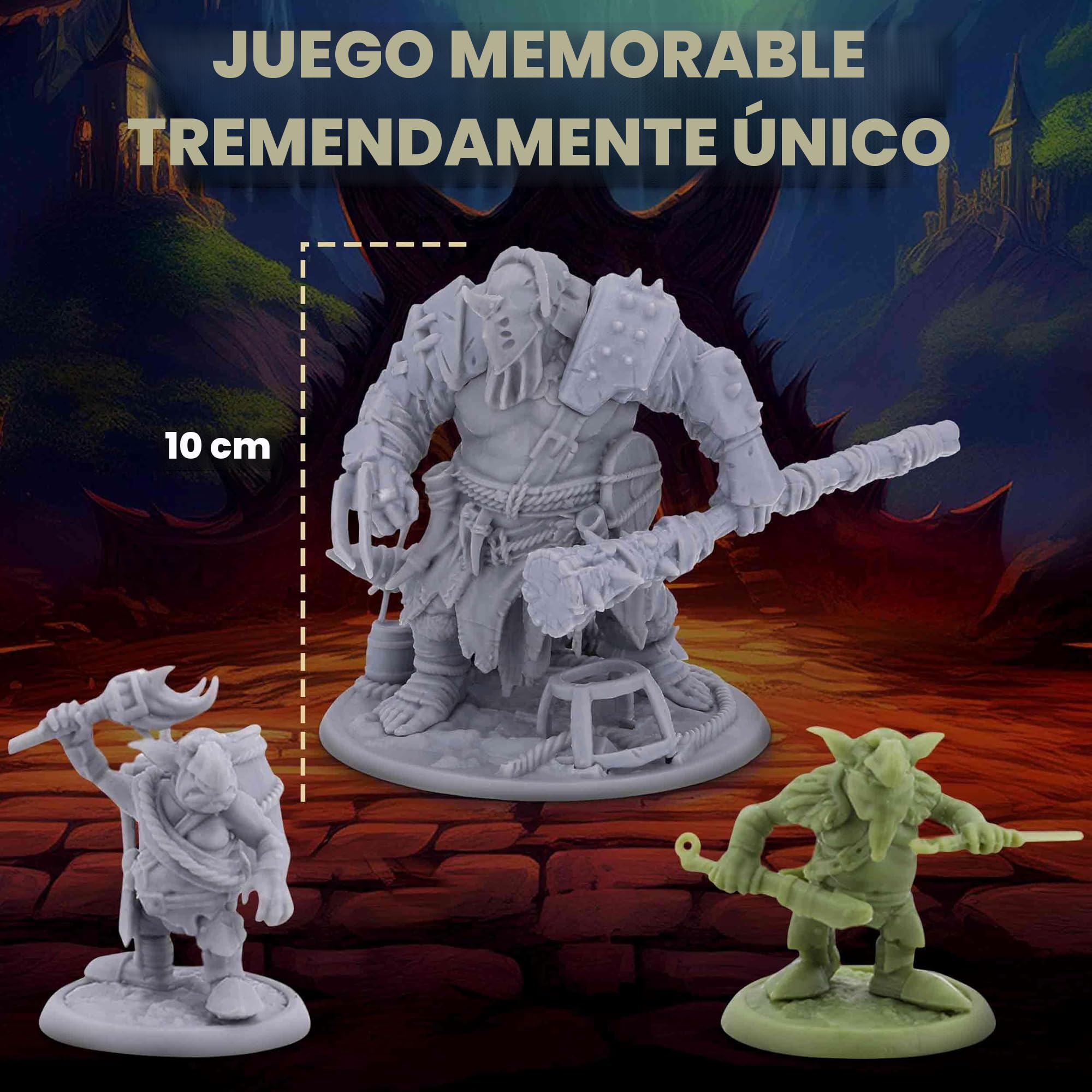 Conjunto de Goblins de Fantasía de Path Gaming – 46 figuras sin pintar de 28 mm para miniaturas de D&D para Dragones y Mazmorras, miniaturas de RPG, figuras masivas de monstruos de D&D de mesa para