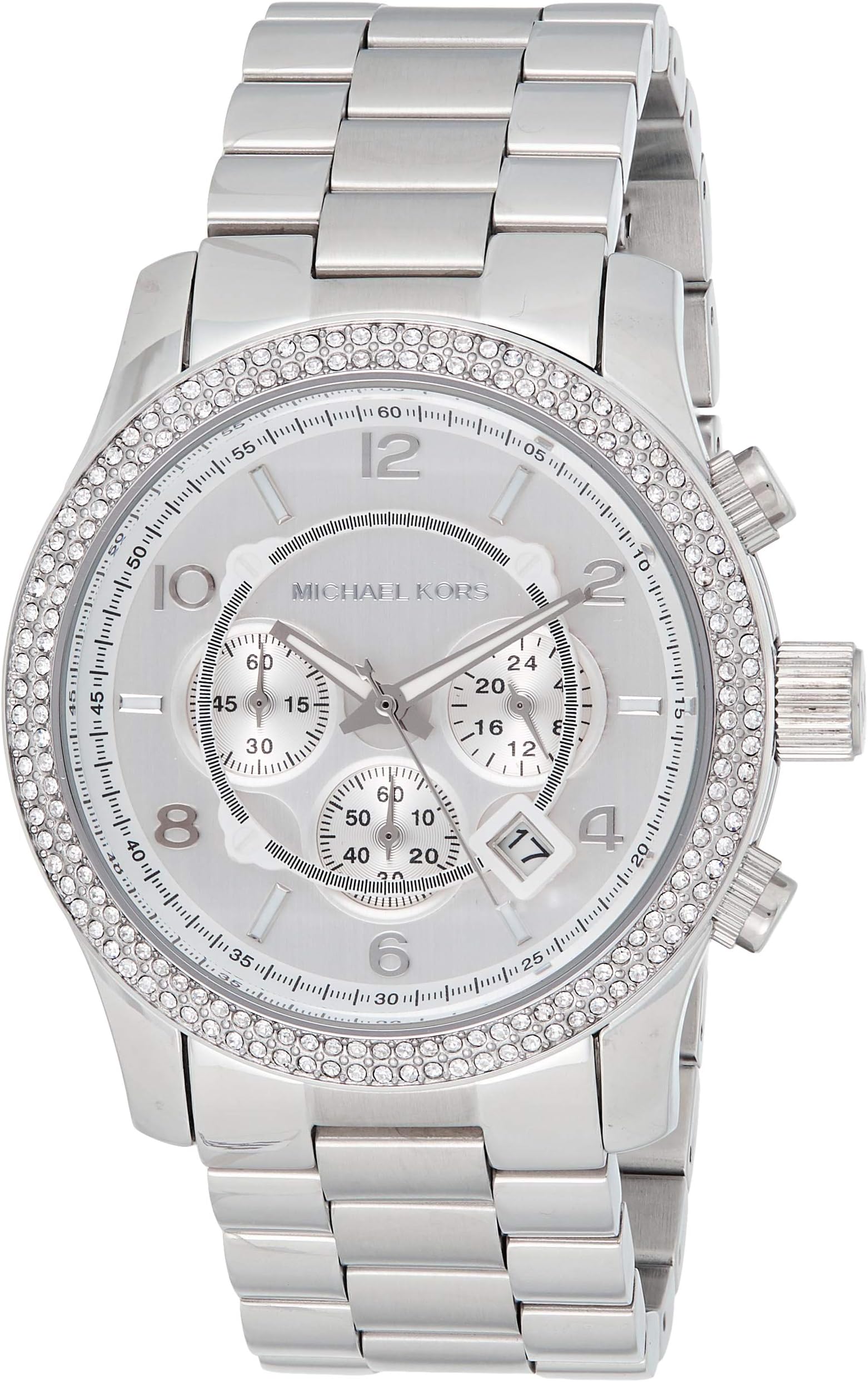 Michael Kors Womens Quartz Watch, Chronograph Display and Stainless Steel Strap MK5574