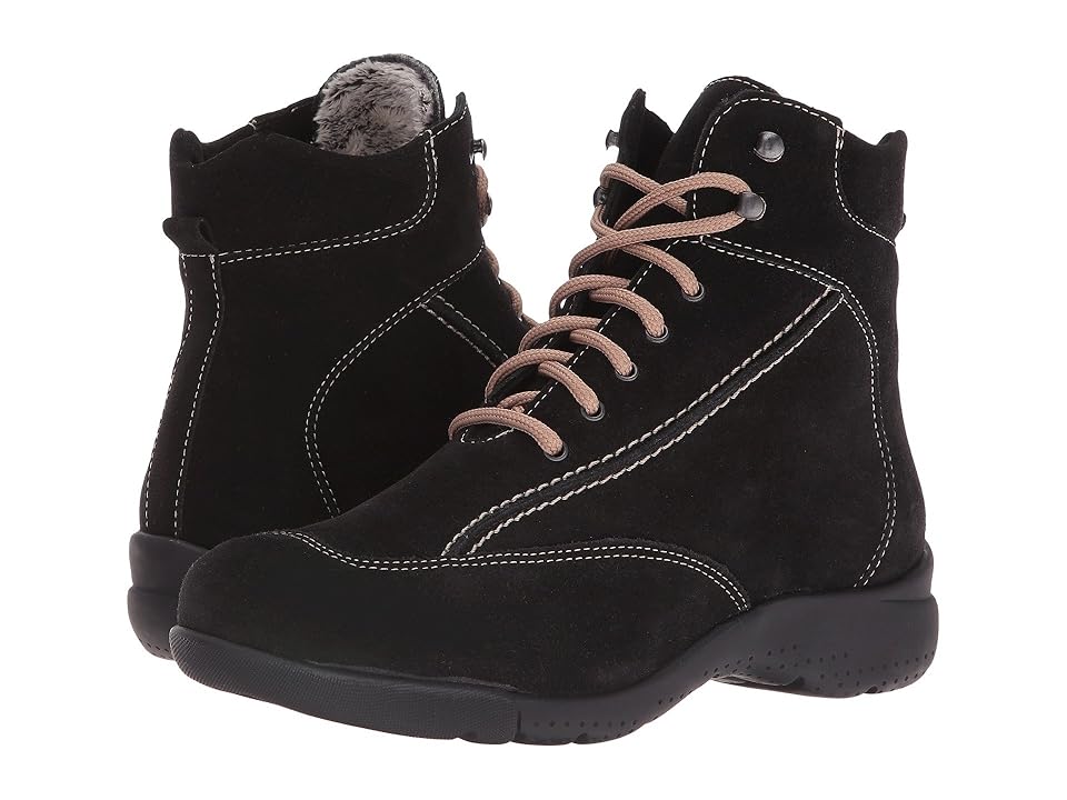 

La Canadienne Trista (Black Suede/Cozy) Women's Lace-up Boots