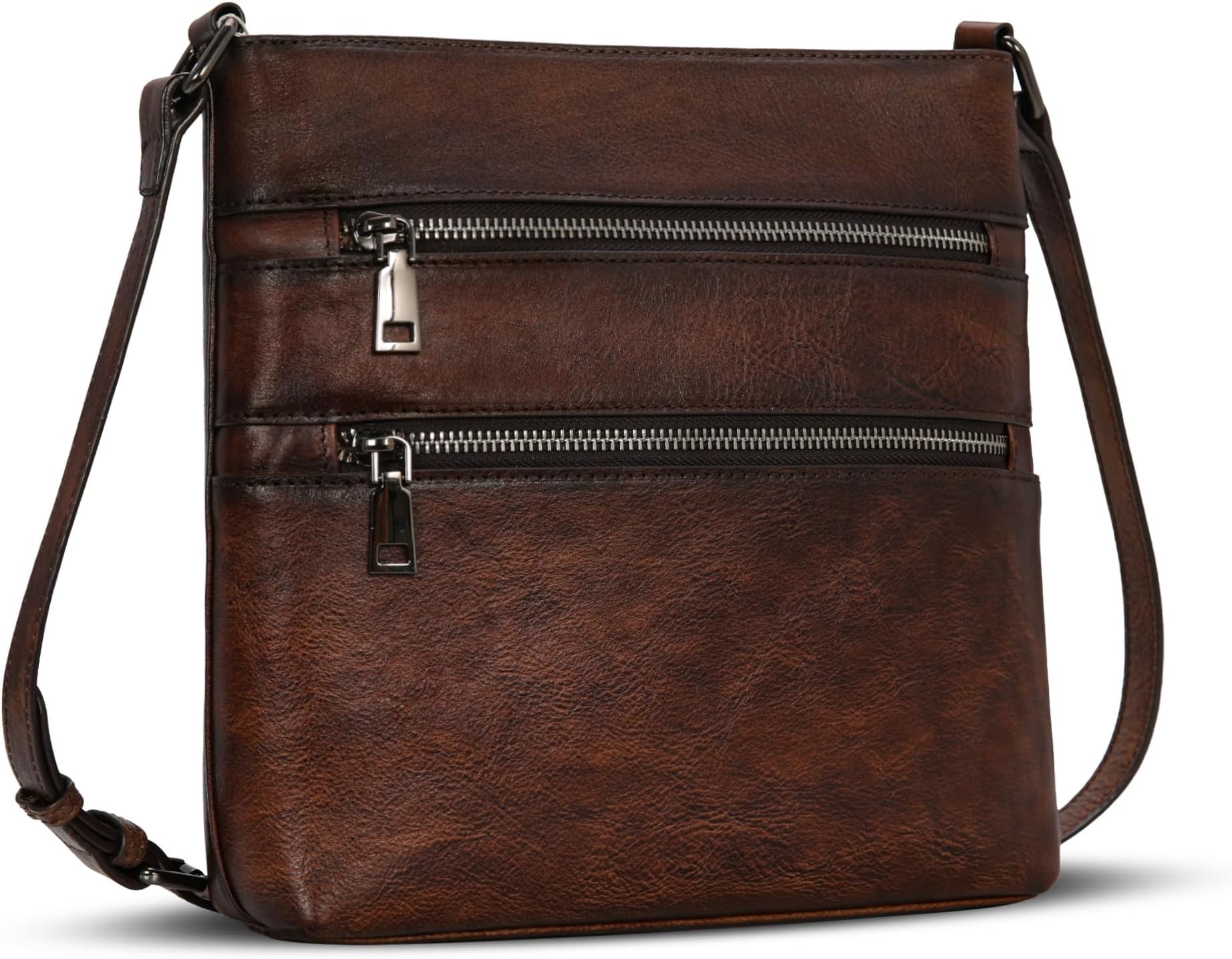 IsweeCrossbody Bags for Women Genuine Leather Handbag Cross Body Purses Bag with Multi-pockets