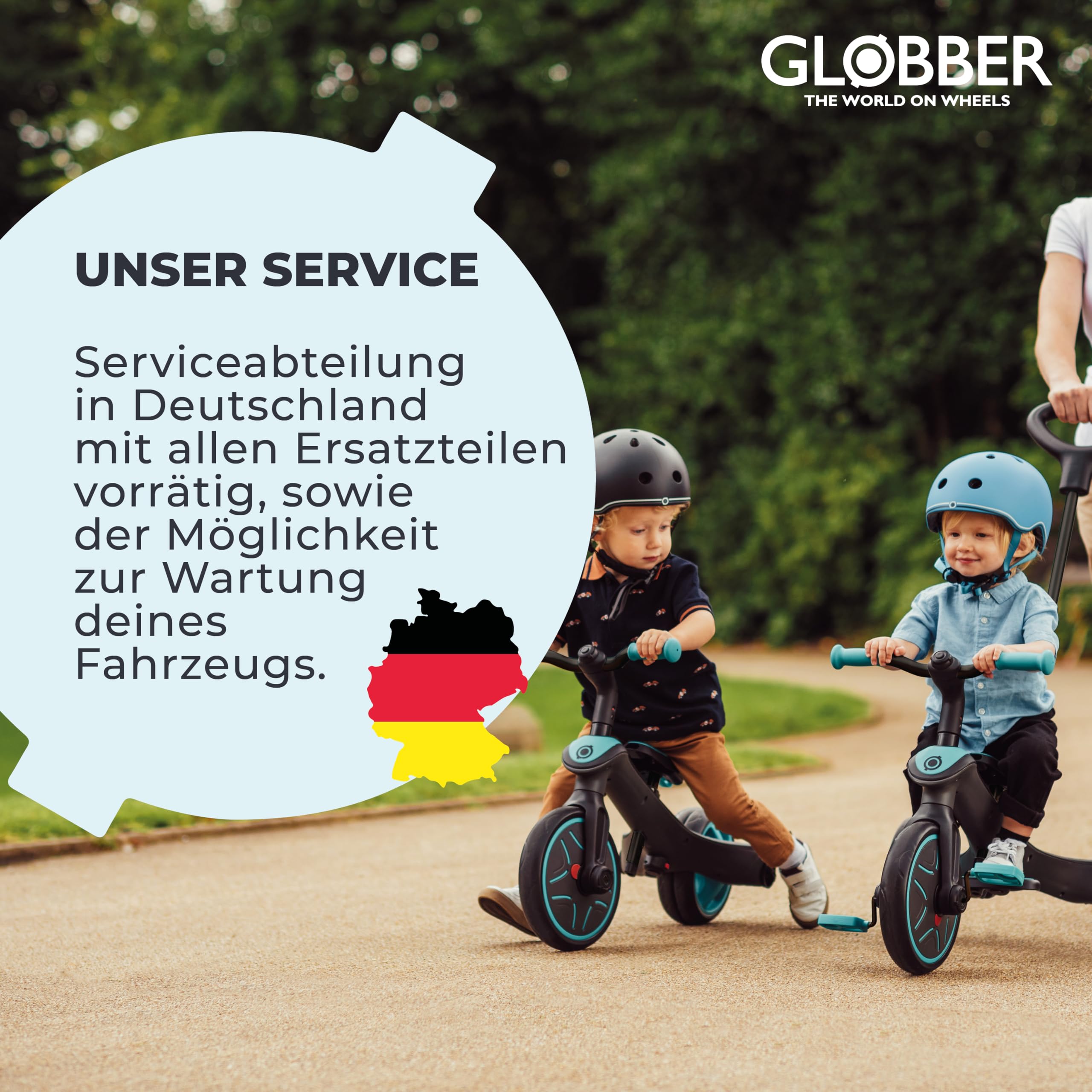 GLOBBER Walk N' ROLL 2in1 ECO – Lauflernwagen & Rutschauto ab 1 Jahr, Eva-Rollen, nachhaltiger Kunststoff mit Strohfasern, 2in1 umbaubar, kokos weiß