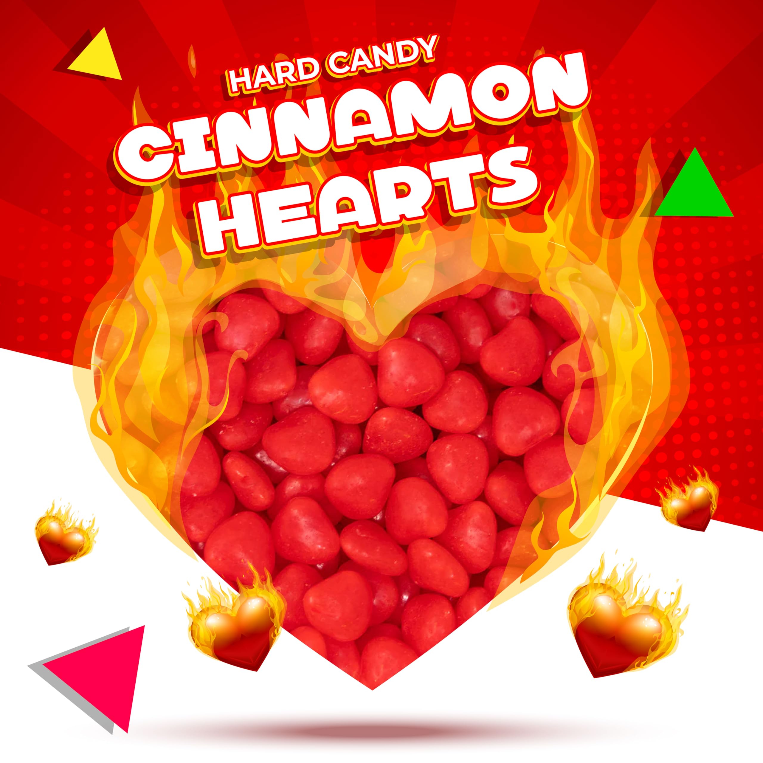 Amazon.com : Cinnamon Hearts | 1 Pound Bag | Spicy Cinnamon Candy