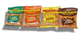 Nagaraya Cracker Nuts Assorted Bundle 4-Pack Original, Barbecue, Garlic, Adobo