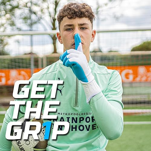 Miniatura 4 de GRIPMODE Air Fly FT - Guantes de portero para adultos y niños con forro de látex Griptec, adecuados para todo tipo de clima, protección para