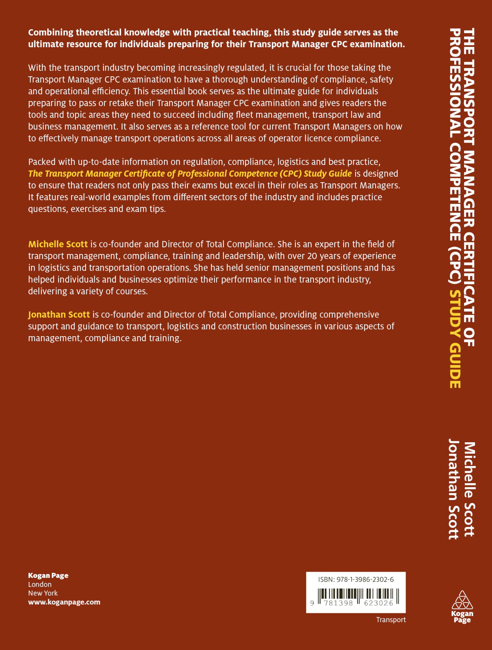 The Transport Manager Certificate of Professional Competence (CPC) Study Guide: A Comprehensive Guide to Passing the CPC Examination