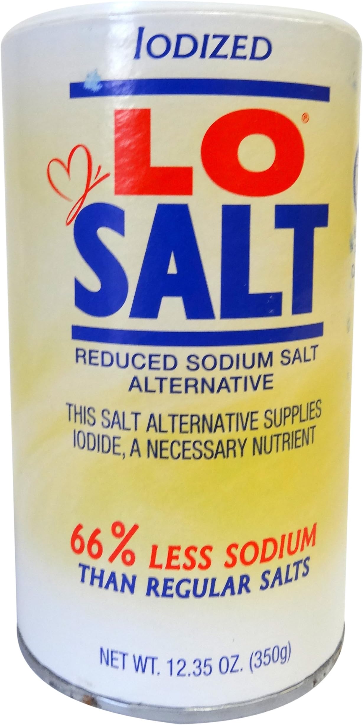 Morton Lite Salt, 11 Ounce Canister (Pack of 12) Salt