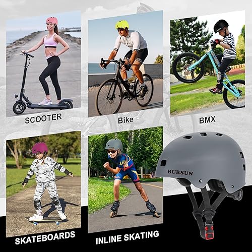 Miniatura 2 de Skateboard Bike Helmet for Kids Youth & Adults -Lightweight, Adjustable Multi-Sport Skateboard Scooter Bicycle Roller Skate Inline Skating