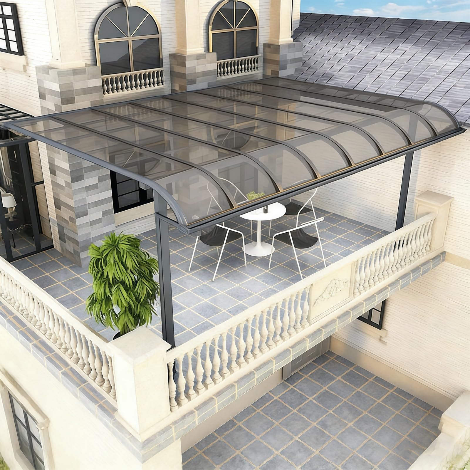 Paneles de exterior de 2 mm para terrazas, hoja de techo C con protección UV