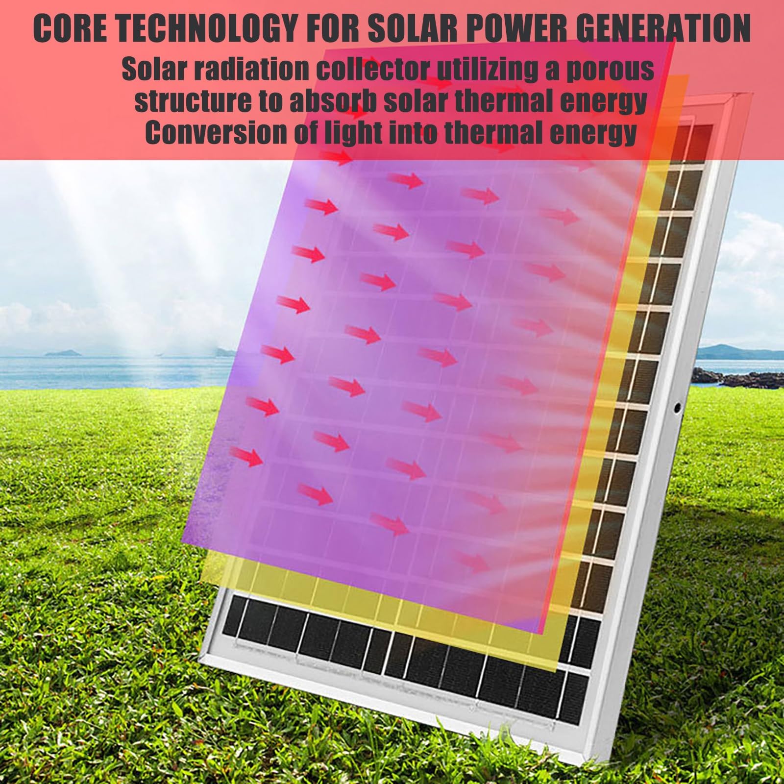Genérico Ventilador Mural Solar 40cm, Silencioso Doble Energía Gran Autonomía Refrigerante