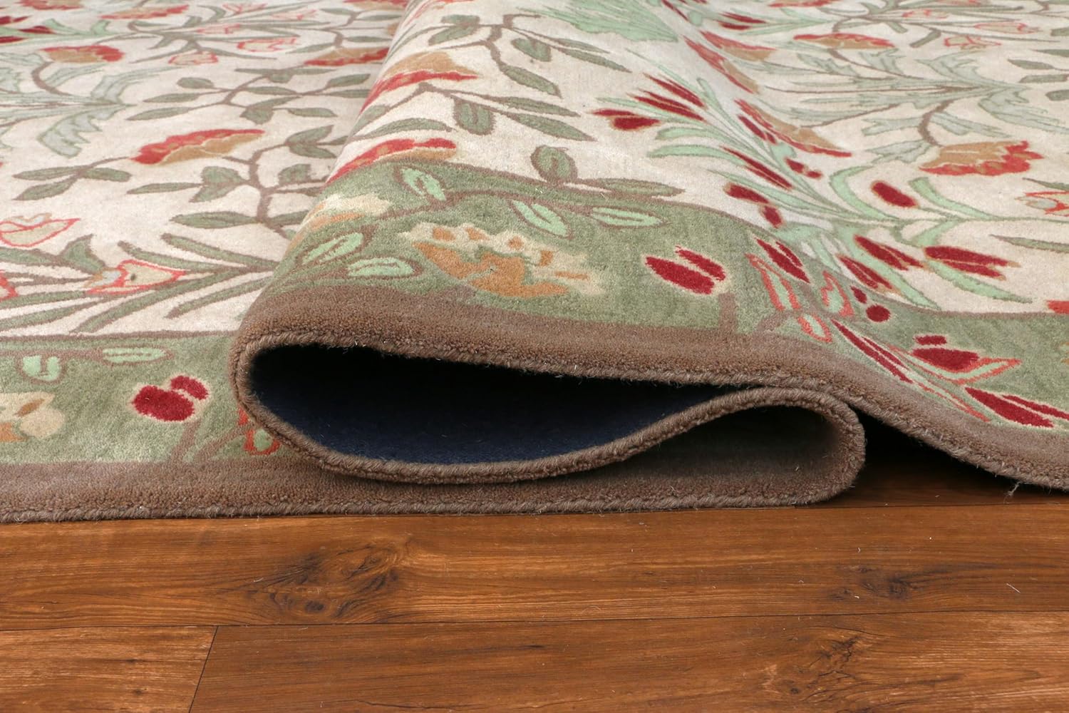 Handmade Adeline Multi Wool Tufted Rug – Elegant Antique Style Area Carpet for Living Room, Bedroom, and Dining Room Décor | All Charges are Included in The Final Price |