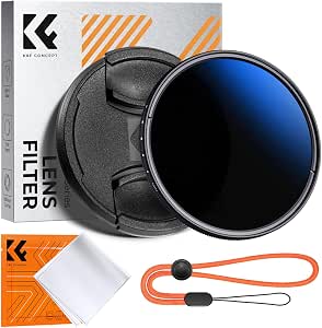 K&F Concept 67mm Variable ND2-400 Lens Filter with Cap and Cleaning Cloth