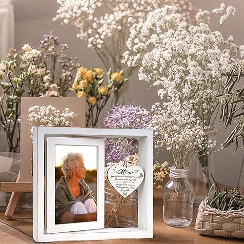 Miniatura 4 de Regalos conmemorativos para la pérdida de mamá, marco de fotos de memoria amorosa, regalo de condolencias duradero, recuerdo elegante para madre