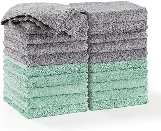 Gailife 20 Pack Kitchen Towels Microfiber Cleaning Cloths Coral Velvet Dish Cloths for Washing Dishes Super Absorbent Dish Towels Fast Drying 25x25 cm - EG