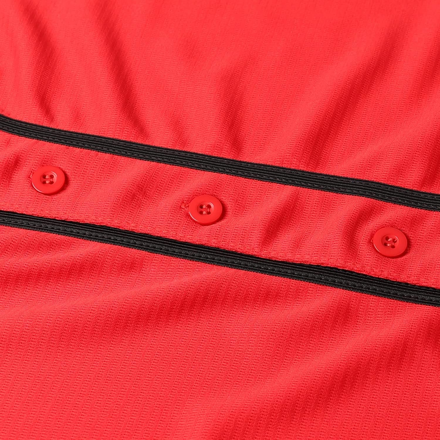 Blank Plain Hip Hop Hipster Button Down Baseball Jersey, Short Sleeve Active T Shirts - Image 6