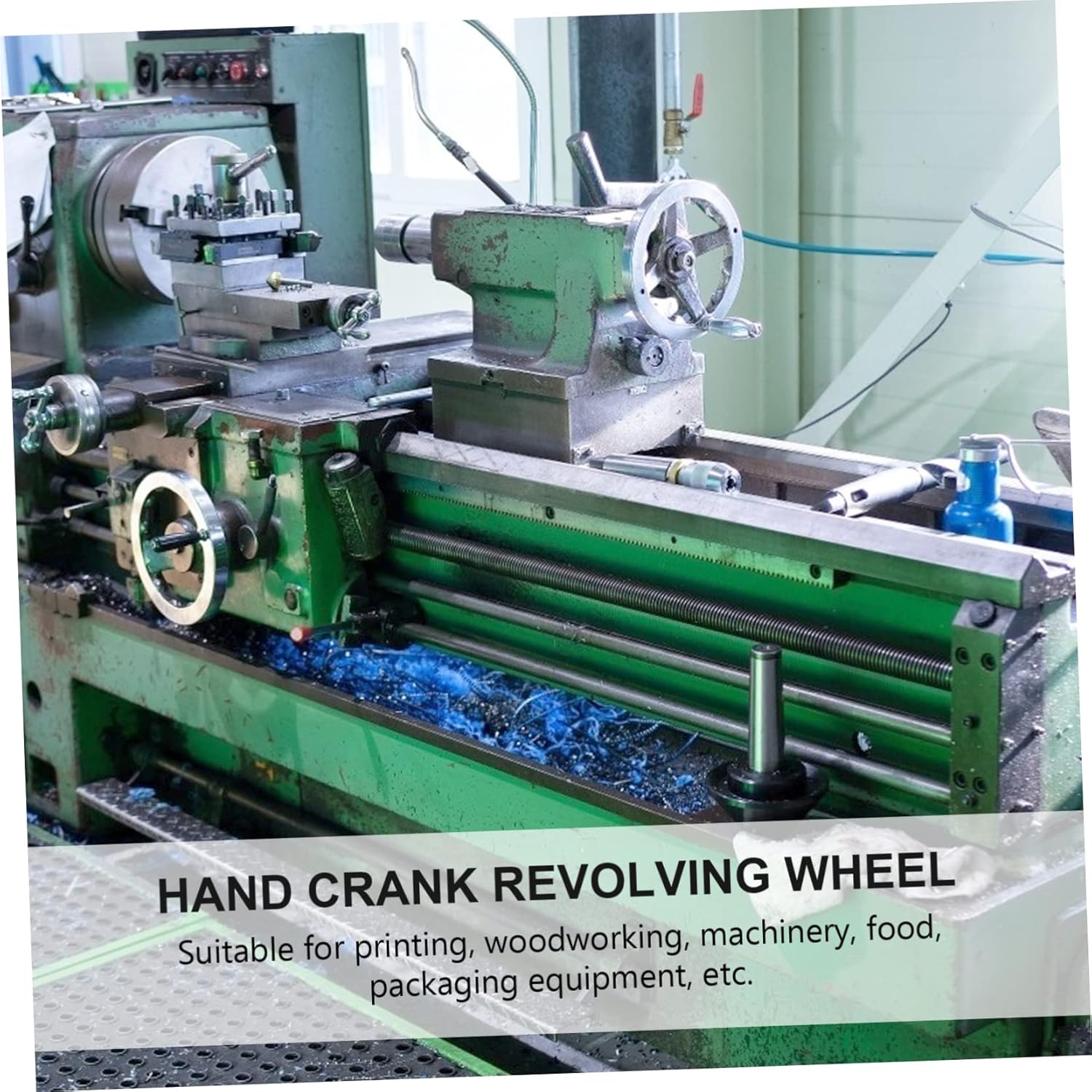 Ciieeo Hand Wheel Revolving Handle Mechanical Round Crank for Milling Machines Easy to Install Suitable for Woodworking and Food Machinery