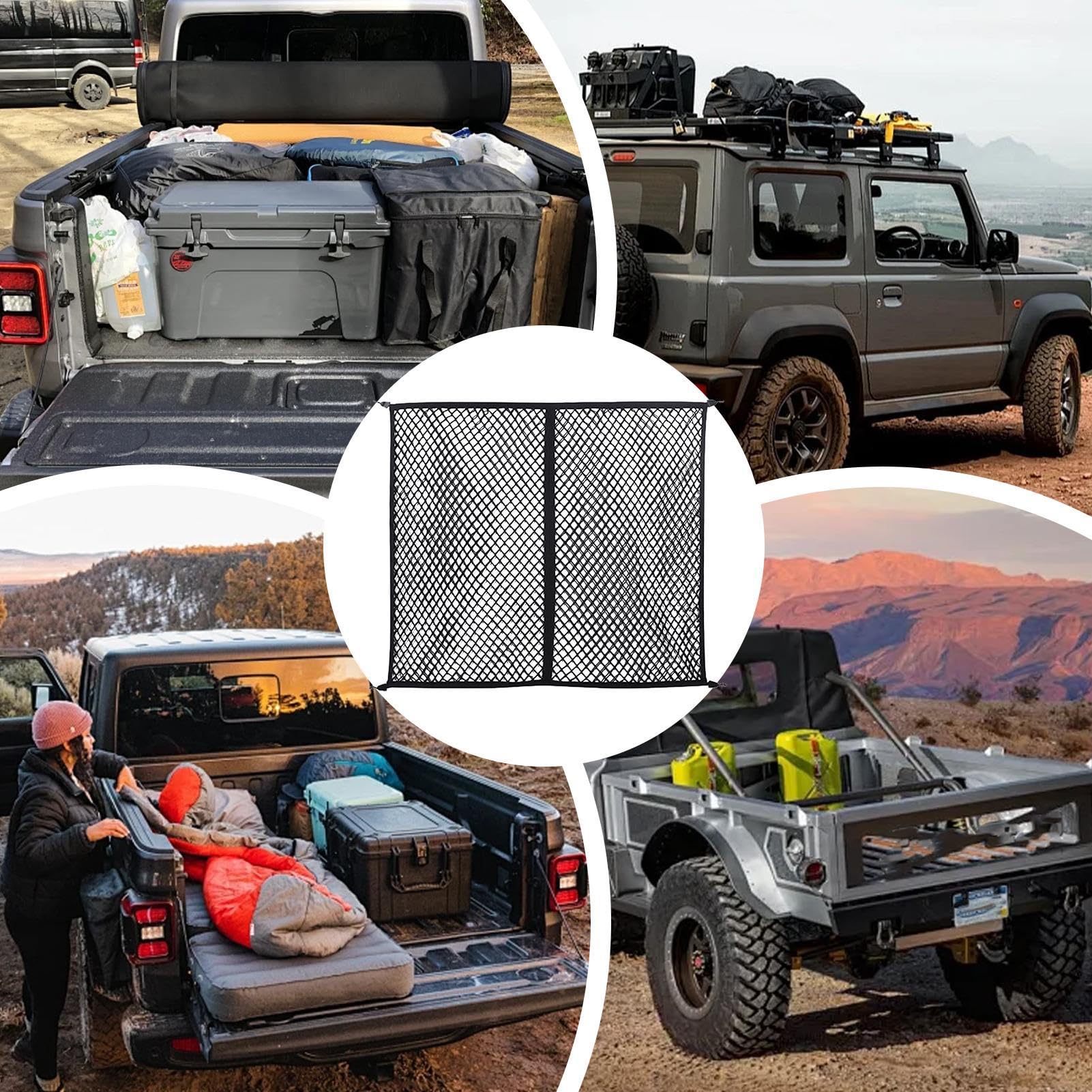 Filet de Protection en | Rangement élastique Robuste pour Camion