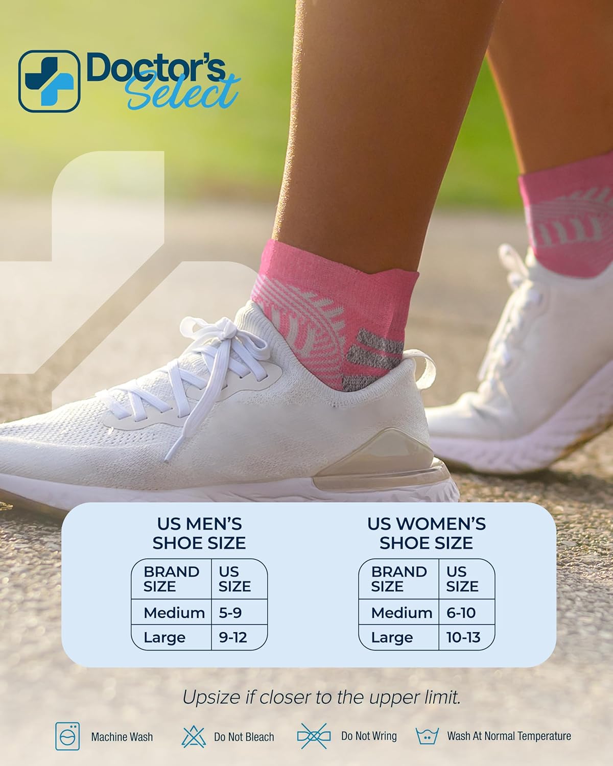 Doctor's Select 2 Pairs Bunion Socks for Women and Men - Copper & Bamboo Viscose infused Bunion Relief Socks | Toe Separator - Image 6