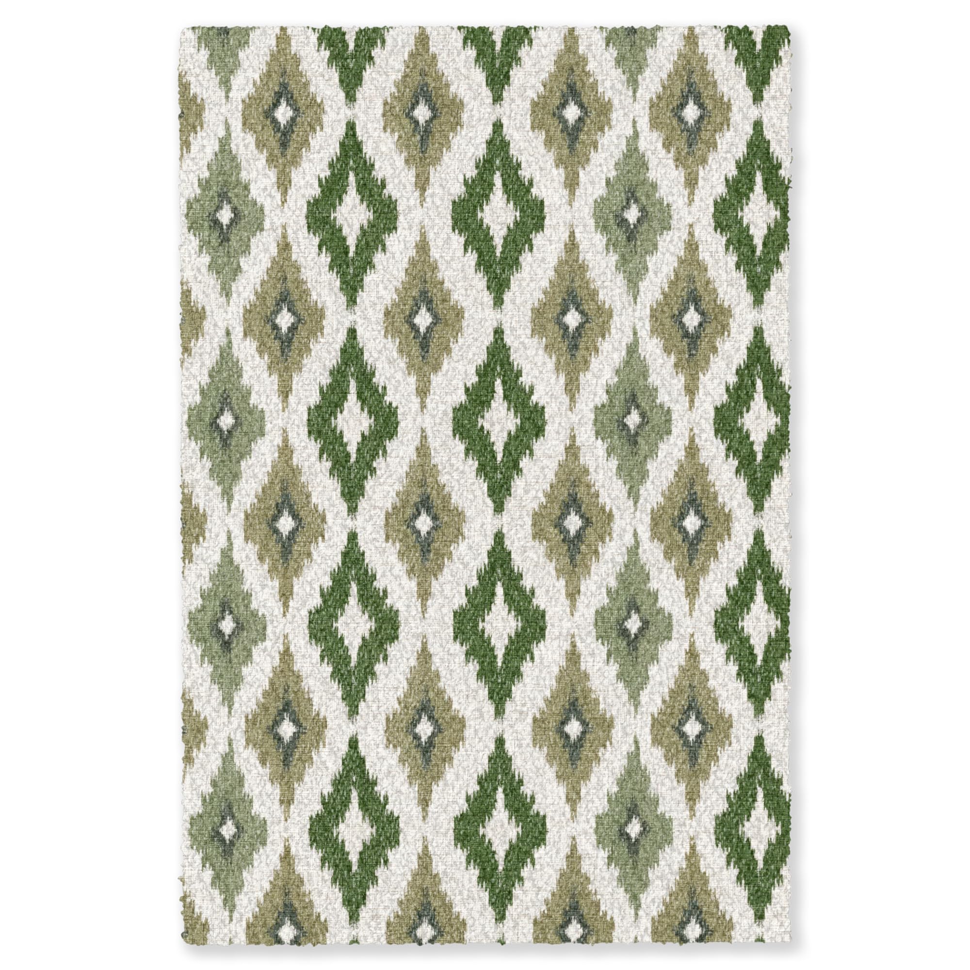 Tapete para sala rectangular verde decorativo 120x180 moderno OnlyWow