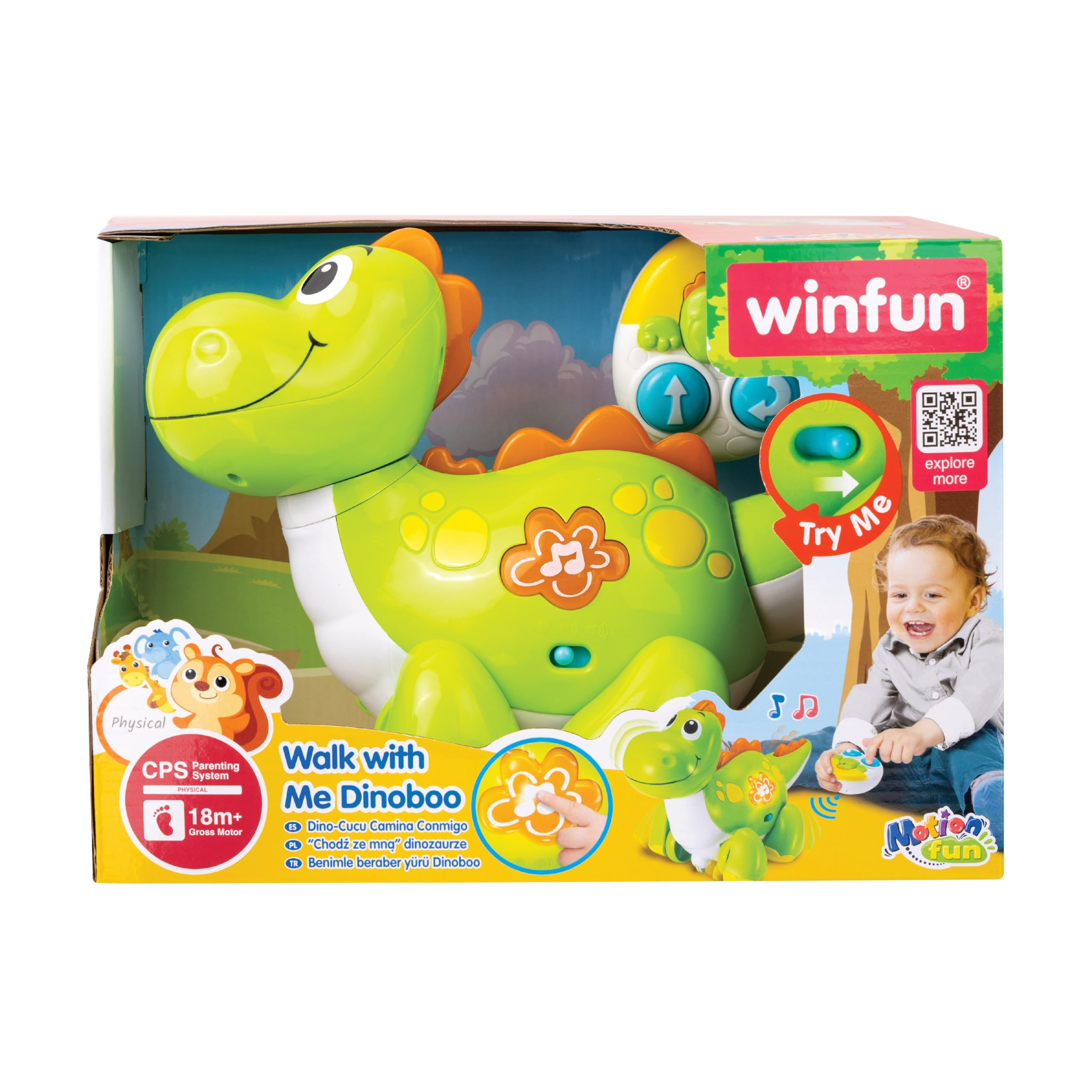 winfun - Dinosauro Musicale radiocomandato (42588).