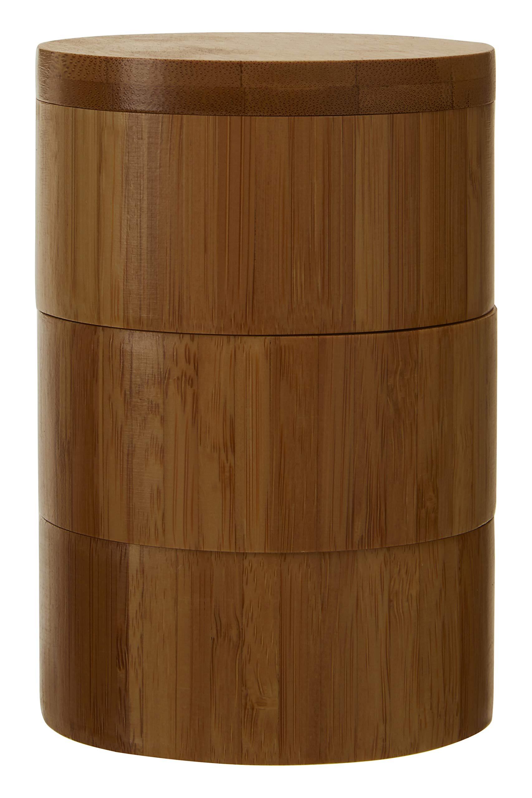 Premier Housewares Bamboo Natural Cylindrical Storage Set
