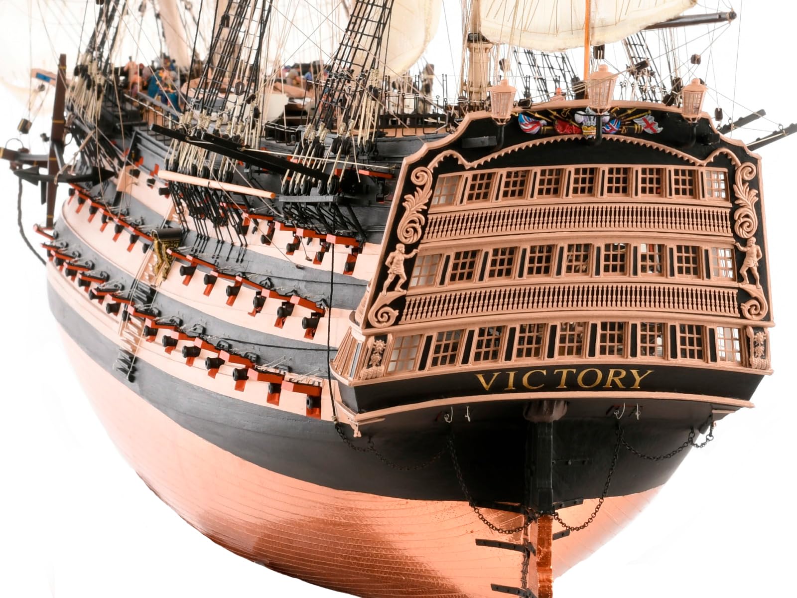 Artesanía Latina - Holzmodellschiff – Englisches Linienschiff, Lord Nelson’s HMS Victory, Trafalgar 1805 - Modell 22900-N, Maßtab 1:84 - Expertenniveau Modellbausatz zum Zusammenbauen