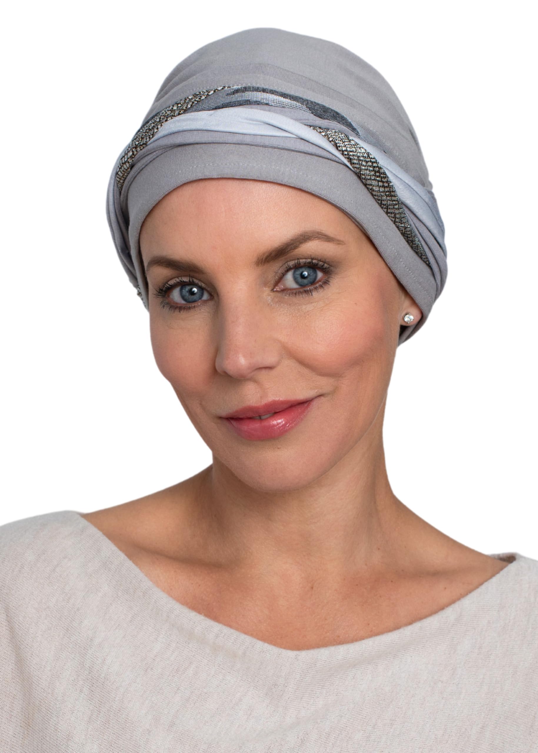 Deresina Bohemio Gorro de bambú para quimioterapia, Turbante Oncologicos para Mujer Cáncer Pérdida de Pelo