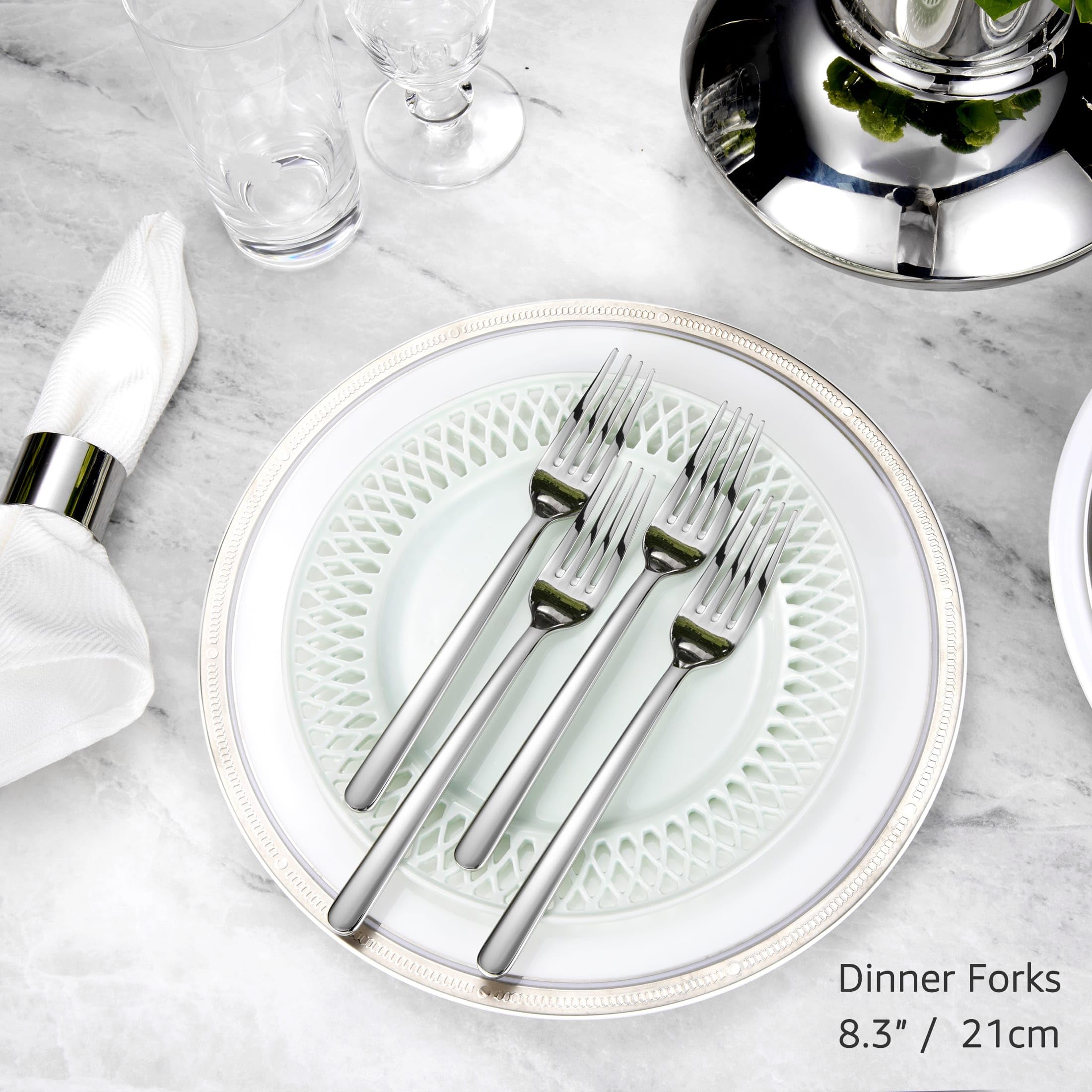 KEAWELL Premium Aline 4-Piece 8.3-Inch Dinner Fork Set (4, Dinner Forks) — Amazon image 3