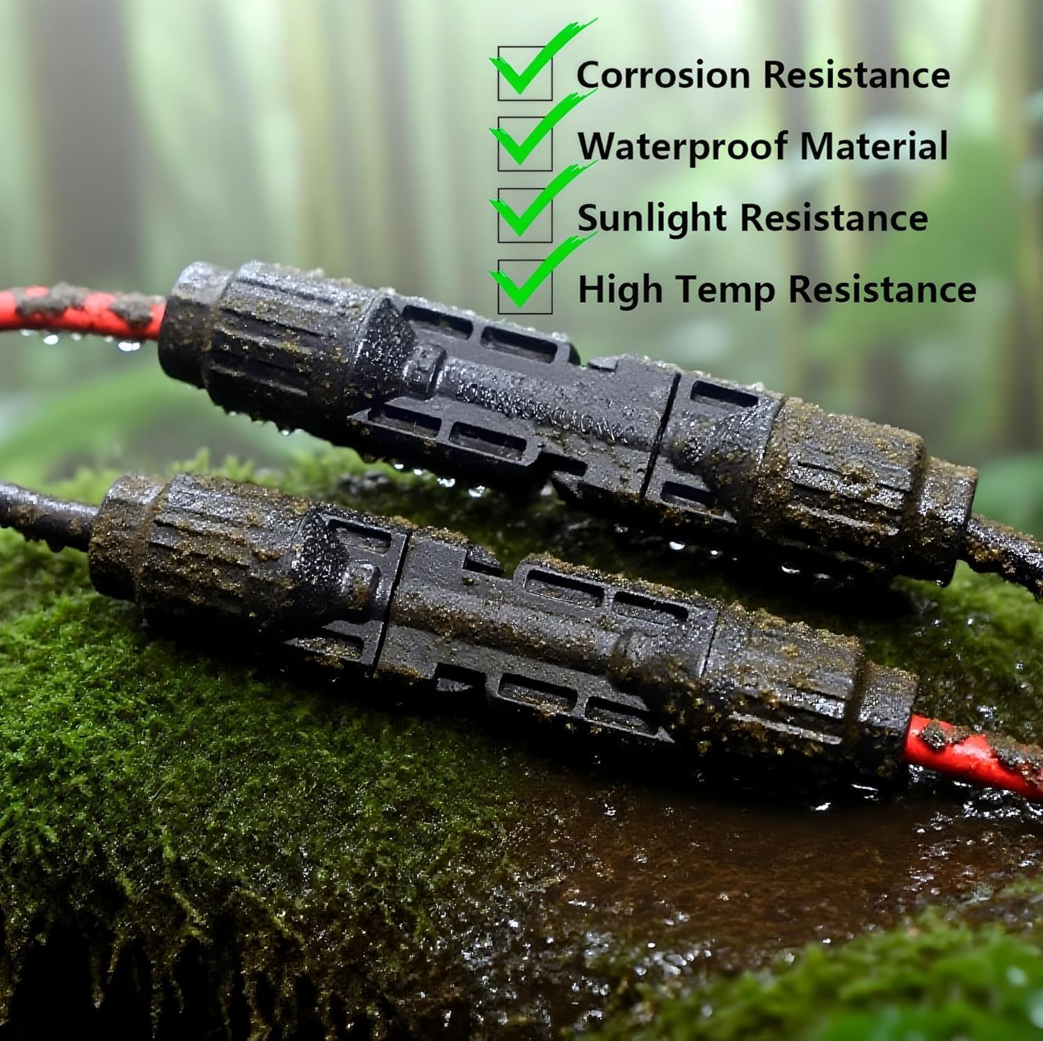 XT60 Adapter to Solar Connector Cable 12AWG 25FT, XT60 to Solar Panel Extension Cable 12 Gauge 7.62m for Ecoflow River and Delta Series Bluetti EB55 Power Station Solar Panel